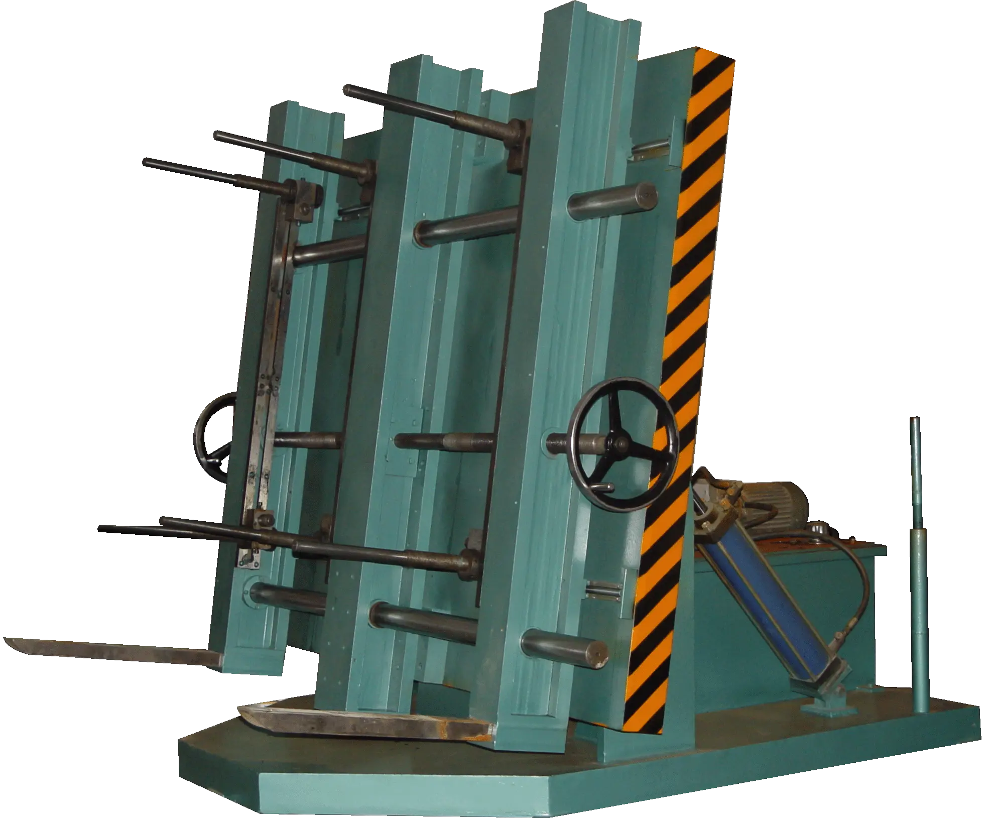 Iron core overturning worktable