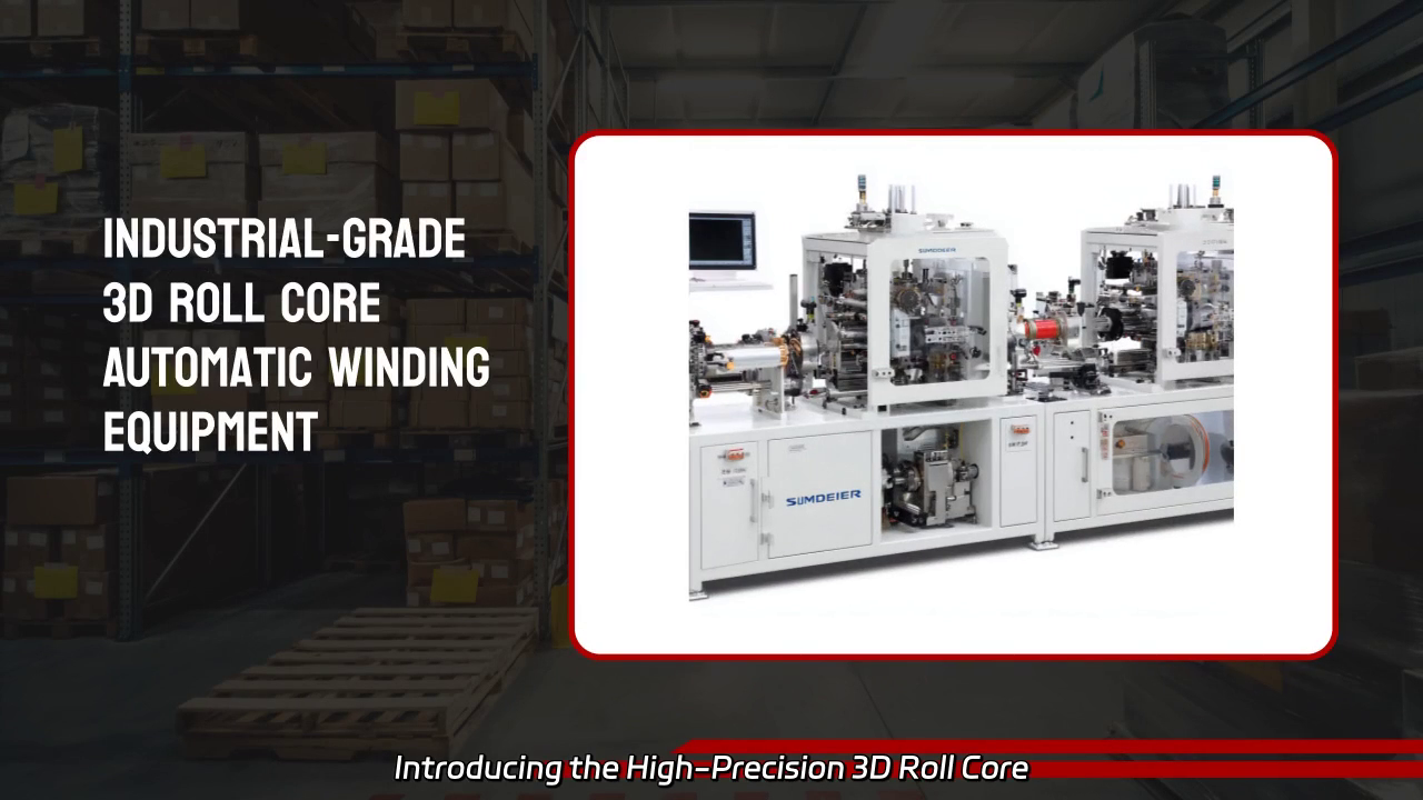 High-Precision 3D Roll Core Automatic Winding Machine Video