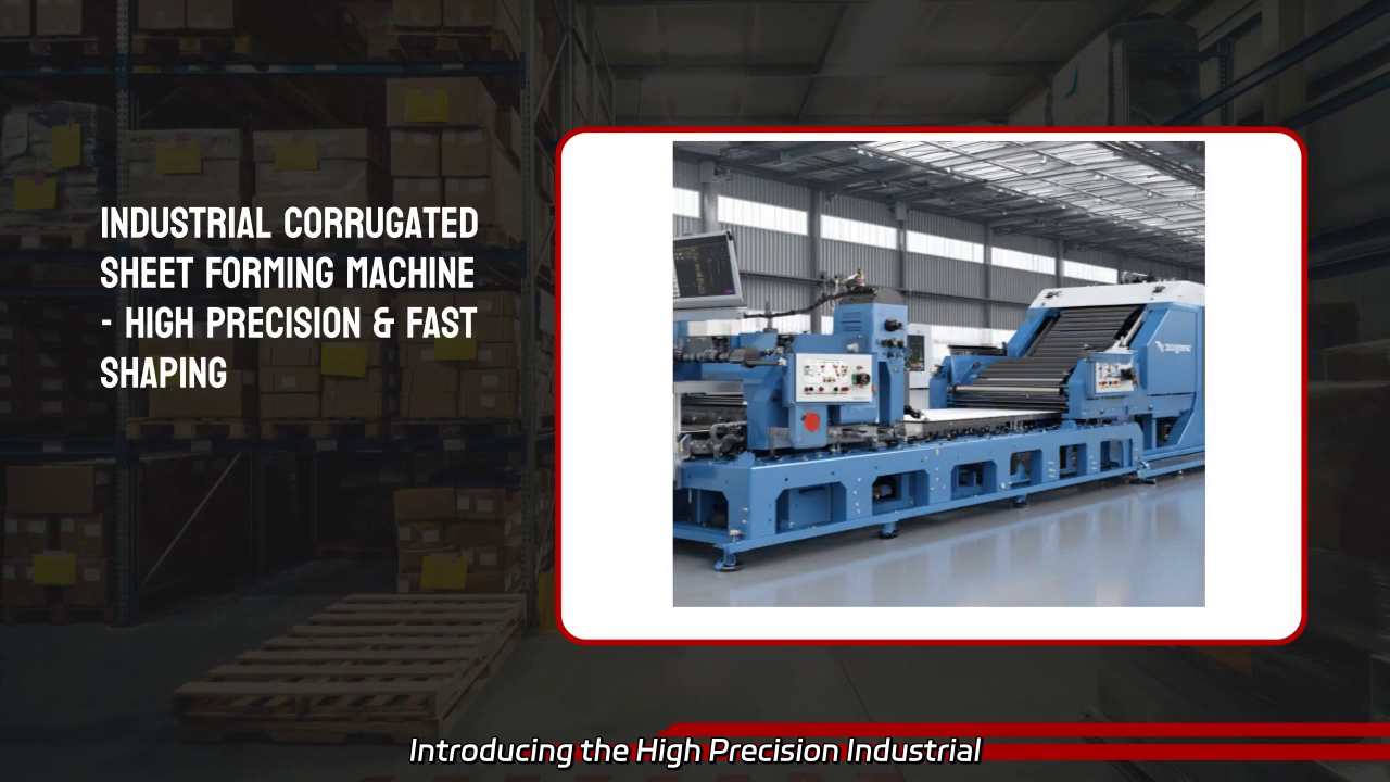 High Precision Industrial Corrugated Sheet Forming Machine for Fast Metal Shaping